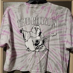 True religion crop t-shirt sz XL